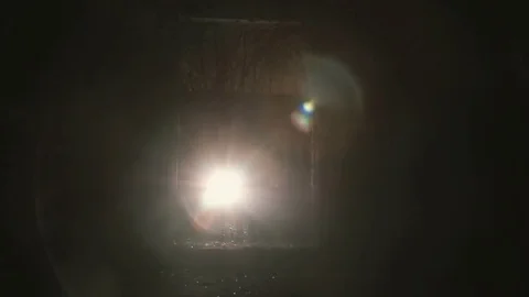 Man walking with a flashlight2 Stock Footage 129905733