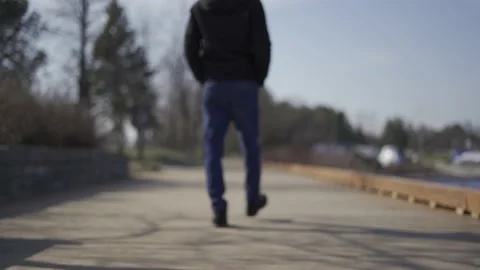 MAN WALKING Video stock 194403040