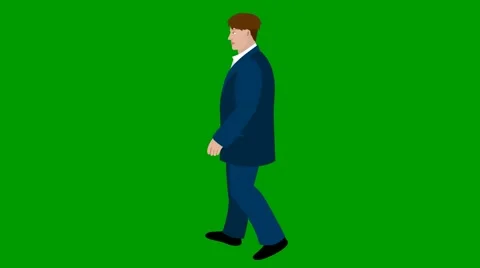 Man walking on a green screen background Stock Footage 54070779