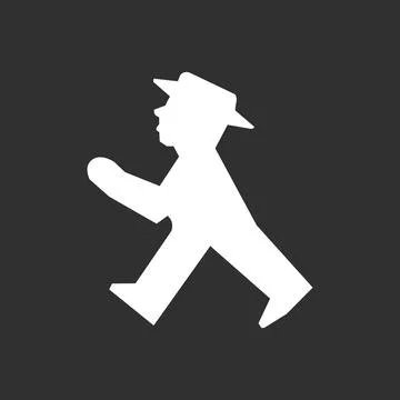 Man walking icon. Stock Illustration