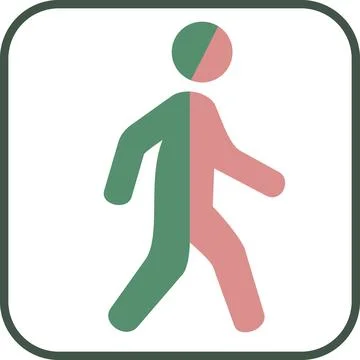 Man walking icon sign web graphic symbol Stock Illustration