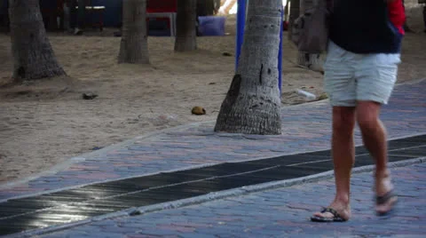 Man Walking Lower Body Stock-Footage 25668731