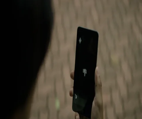 Man walking with a mobile phone Stock-Footage 91126106