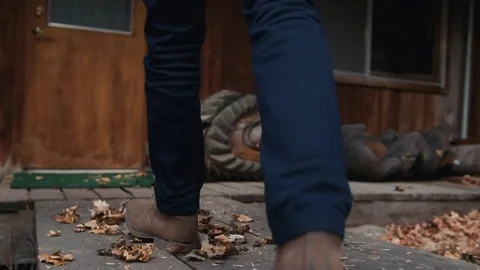 Man Walking In Nature Video stock 83598514