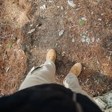 Man walking outdoor Stock Photos