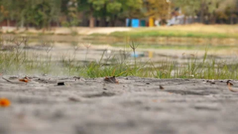Man Walking in the Sand 스톡 동영상 103854420