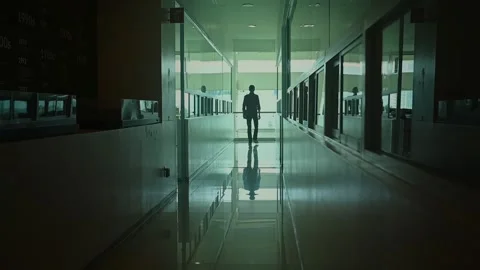 Man walking in school 2 Stock Footage 245956485