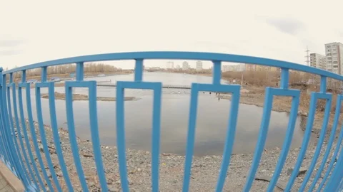 Man walking on the sidewalk Stock Footage 113821793