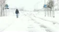 Man walking on the snow HD Footage