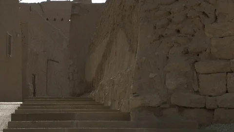A man walking up the stairs. Stock Footage 120073038