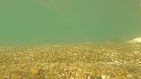 A man walking with standing under under the water Video stock 161197760