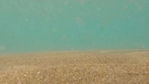 A man walking with standing under under the water Stock Footage 161197818