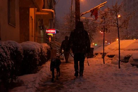 Man walking on the street Фото