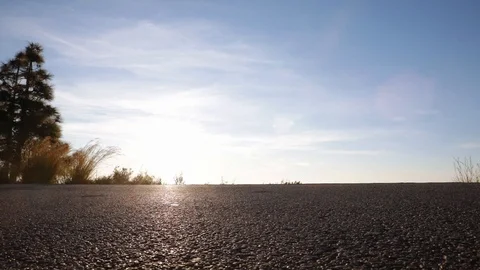 Man walking at sunrise Stock Footage 104123620