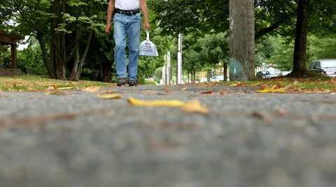 Man walking through the road with 4k resolution. Stock Footage 66578104