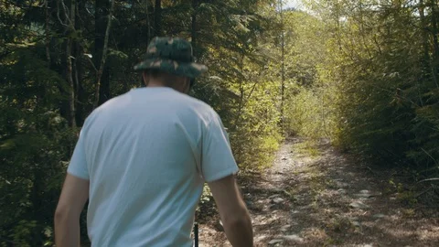 Man Walking Trail 스톡 동영상 111985043