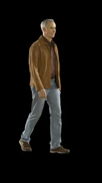 Man Walking (w/ Alpha Channel) 库存影片 79990