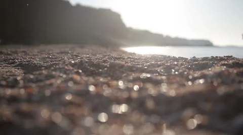 A man walks along the seashore 스톡 동영상 66718525