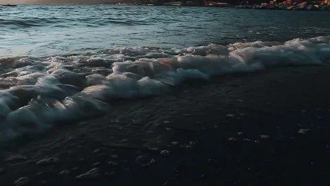 Man walks on the beach Stock Footage 81017708