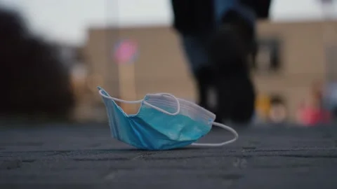 Man walks despite the mask Stock Footage 172322802