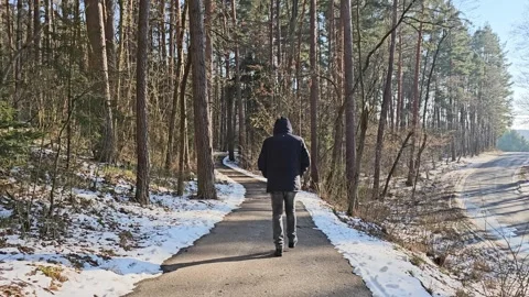 A man walks Video stock 305861220