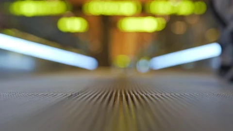 Man walks by travolator close-up Stock Footage 110189846