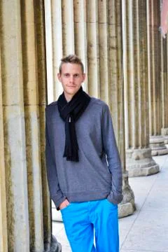 Man at a wall Photos