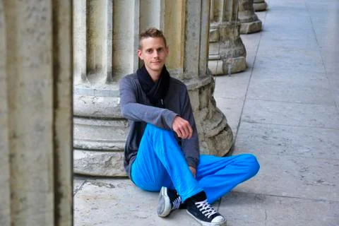 Man at a wall Photos