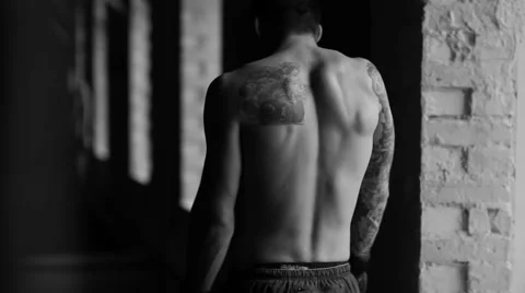 Man Warming up Before Fighting 스톡 동영상 60139840