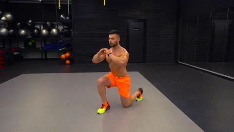 Man warming up before training Stock Footage 194505466