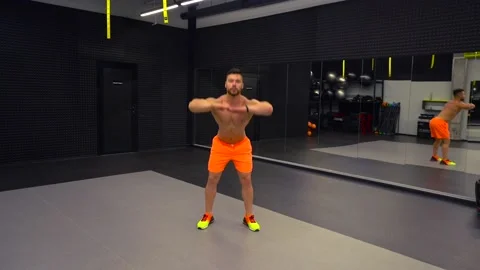 Man warming up before training Stock Footage 194505477