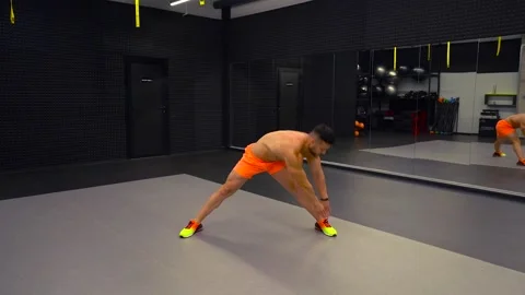 Man warming up before training Stock Footage 194505478