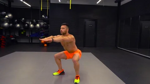 Man warming up before training Stock Footage 194505667