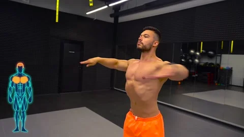 Man warming up before training Stock Footage 194505722