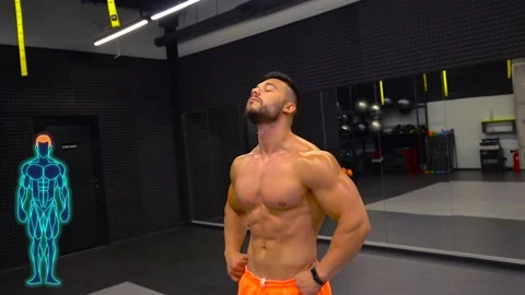 Man warming up before training Stock Footage 194505799