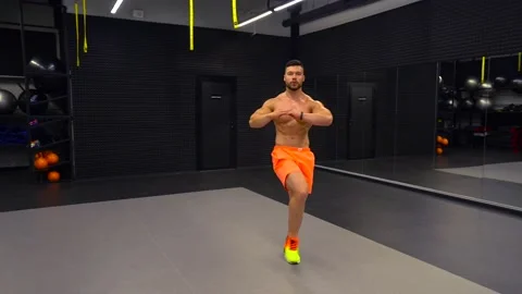 Man warming up before training Stock Footage 194505801