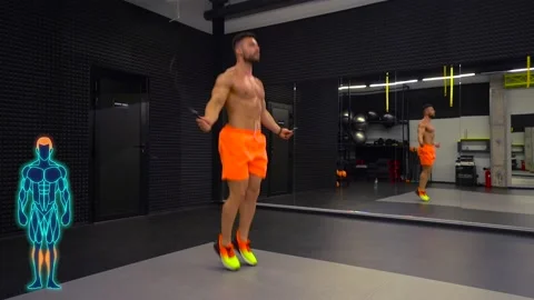 Man warming up before training Stock Footage 194505839