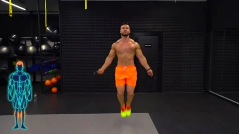 Man warming up before training Stock Footage 194506008