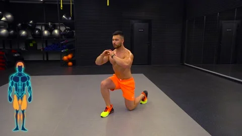 Man warming up before training Stock Footage 194506075