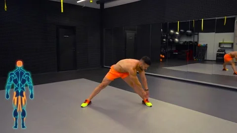 Man warming up before training Stock Footage 194506088