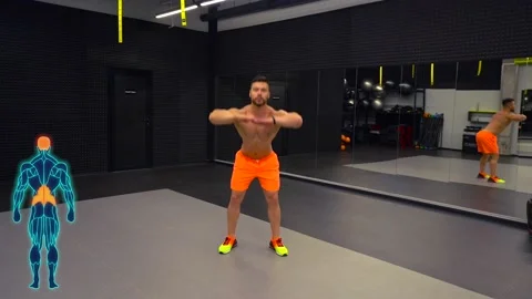 Man warming up before training Stock Footage 194506094
