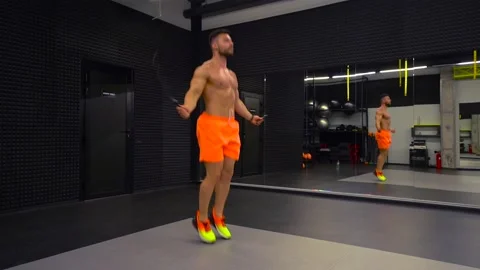 Man warming up before training Stock Footage 194506215