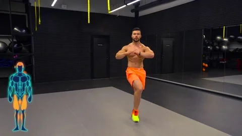 Man warming up before training Stock Footage 194506228