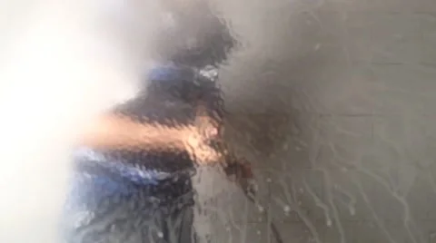 Man washes car Stock Footage 40342791