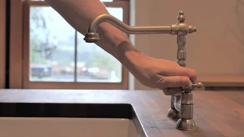 Man washes hands Stock Footage 116727116