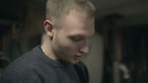 Man washes his hands Stock Footage 68067199