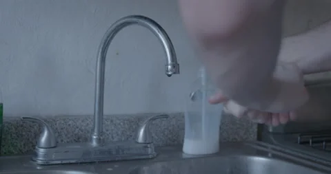 Man Washes his Hands with Liquid Soap Stock Footage 153815307
