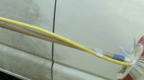 Man washing the car Stock Footage 63061574