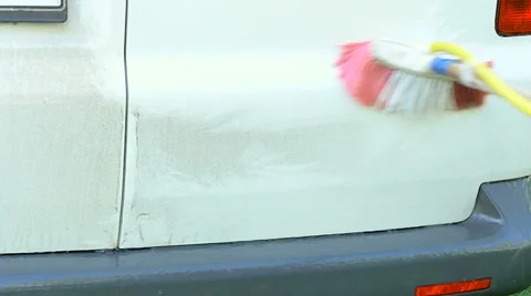 Man washing the car Stock Footage 63065113
