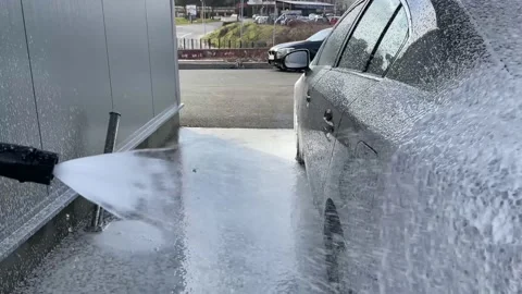 Man Washing Car Stock Footage 170783780